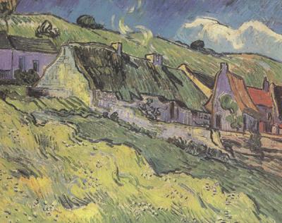 Vincent Van Gogh Thatched Cottages (nn04)